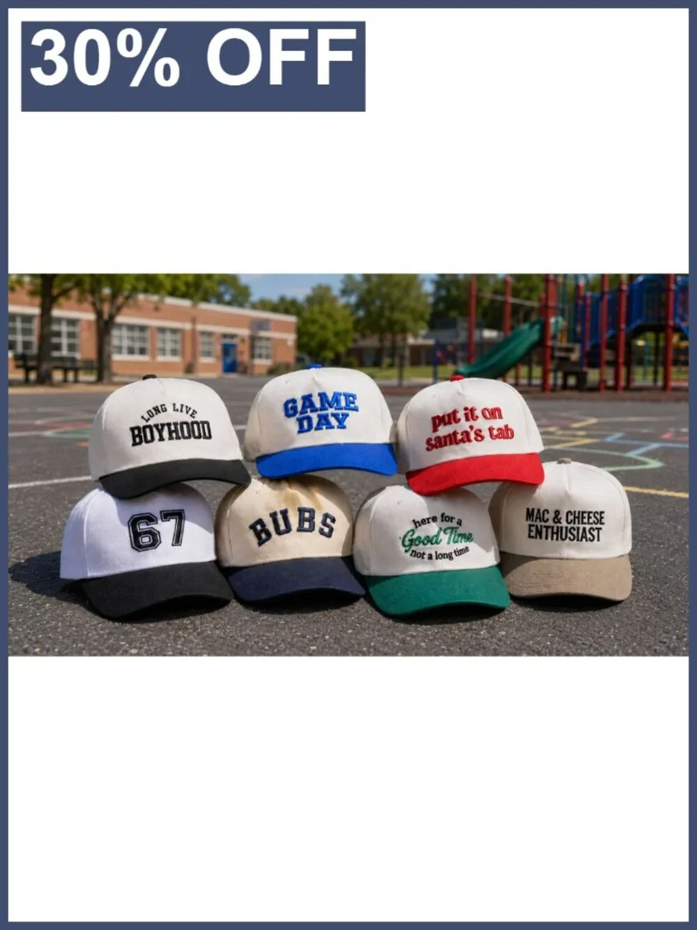 Kids 2 Tone Trucker Snapback Hat Cotton Polyester Baseball Cap